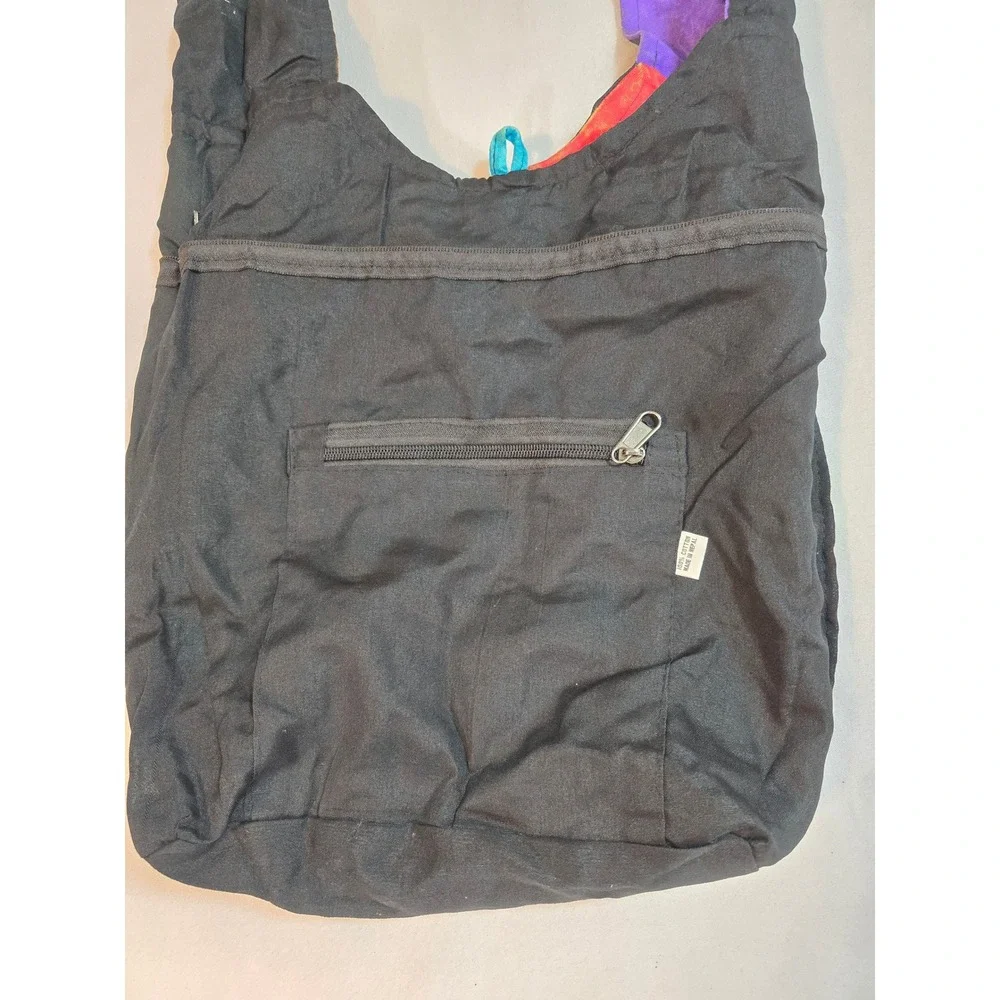 Bohemian‎ Patchwork Shoulder Bag Floral Print Cotton Handmade Nepal Kathmandu
